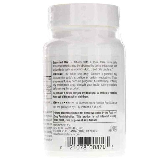 Calcium D-Glucarate 500 Mg, SNN